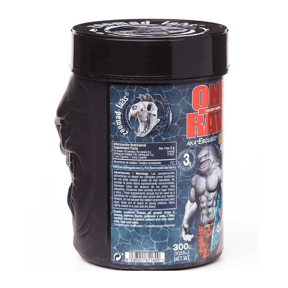 zoomad-labs-creatine-one-raw-vishnya-300g-2.jpg پودر کراتین کوسه زومادلبز 300 گرم Zoomad Labs One Raw Creatine - Image 4