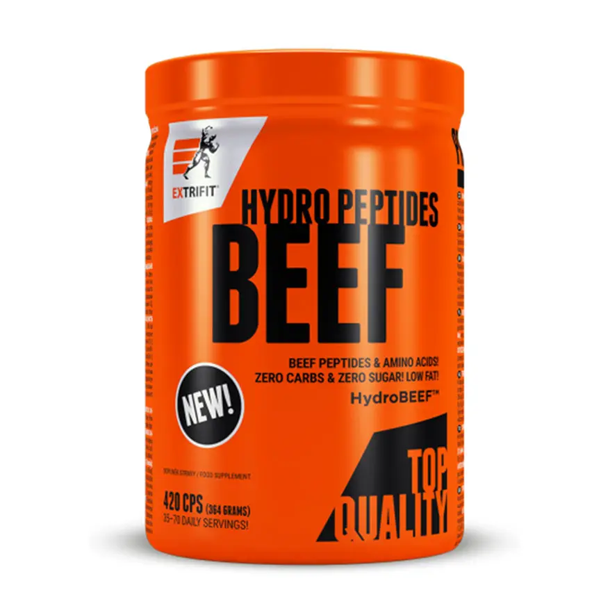 قوطی قرص آمینو بیف هیدرولیز اکستریفیت ۴۲۰ عددی مدل Beef Hydro Peptides برای حجم خشک