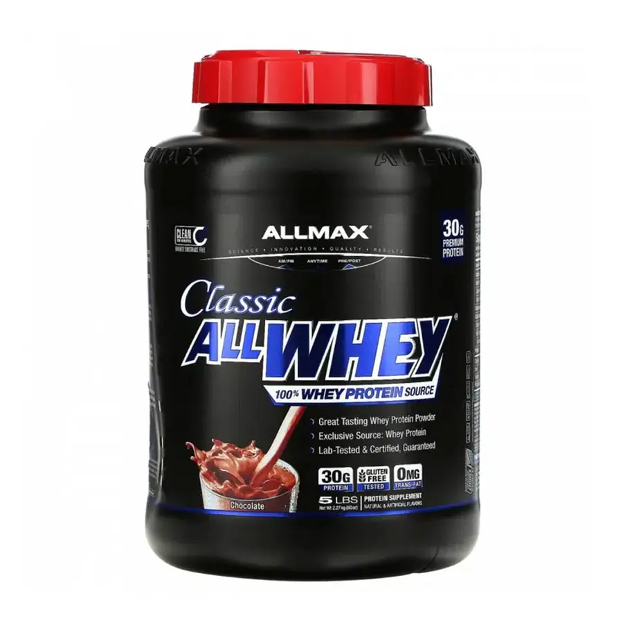 ALLMAX-Nutrition-Classic-AllWhey-Protein-(-2.27kg) پودر پروتئین آل وی کلاسیک آلمکس (ALLMAX Classic AllWhey) 2.3 کیلوگرم - تصویر 1