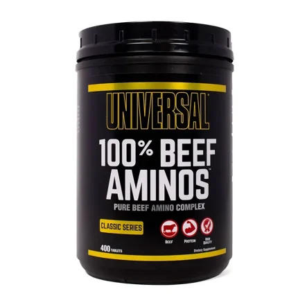 قرص آمینو بیف ۱۰۰٪ یونیورسال (Universal Beef Aminos) بسته 400 عددی